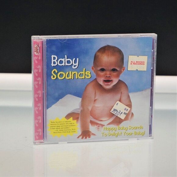 Baby Sounds Happy Sounds to Delight Baby Audio CD Vintage 1998 Kid Rhino - Picture 1 of 6